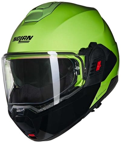 Nolan N120-1 Mivedi 329 Impuls Groen Zwart Glossy Systeemhelm - Maat S - Helm