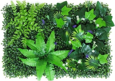 Kunstgrasmat Decoratie - Nep Gazon Paneel - Wand Begroeiing - Weerbestendig Materiaal - 40x60 cm - Groen