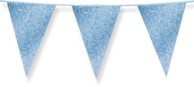 Glitter flags 20 x 30cm - Baby blue