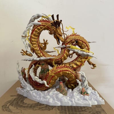 Dragon Ball Shenron YoYo Goku GK Model Anime Beeldje Klein Model Decoratie Cadeau voor Vriendje Duurzaam Nieuwste brown