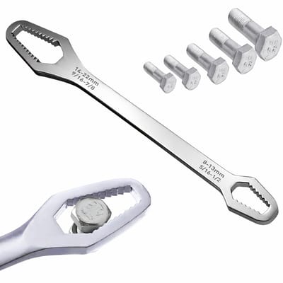 Moersleutel I Universele Ringsleutel 8-22 MM I Wrench I Verstelbaar I Zilver