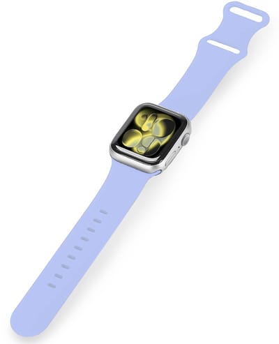 Horloge Bandje Geschikt voor Apple Watch 1, 2, 3, 4, 5, 6, 7, 8, 9, 10, 11, SE - 42/44/45/46 mm Bandje Siliconen Polsband - Siliconen Bandje Smartwatch - Baby Blauw