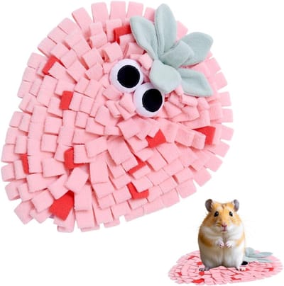 Snuffelmat Hond - Voer Puzzel - Mentale Stimulatie - Interactief Voerzoekspel - 25 x 20 x 3 cm - Roze