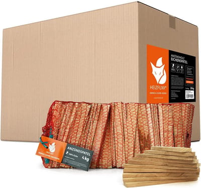 Aanmaakhout voor Open Haard en Grill - Droog Eiken, 16 cm, 28 kg