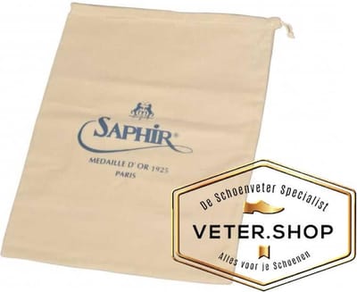 Saphir katoenen tas - schoenenzak voor het stofvrij opbergen van je dure schoenen