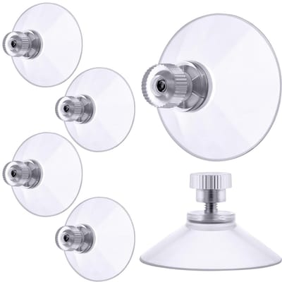 Zuignap met Schroefdraad - Transparant - accessoire