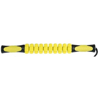 1 Stuk Spierroller Stick Voor Atleten Lichaamsmassagegereedschap Verlichting Spierpijn Kramp Helpt Benen En Rug Snel Herstellen geel