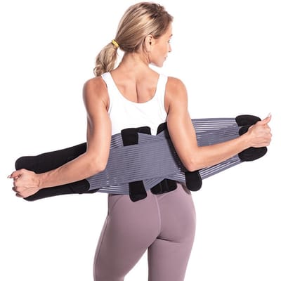 Verstelbare Taille Lendel Onderrug Ondersteuningsgordel voor Zwaar Tillen M-waistline 58-78cm beige