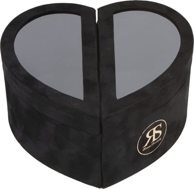 Rosuz Luxe Hartendoos Zwart – Stijlvolle Cadeaudoos met Magneten en Deksels – Ideaal voor Valentijn en Geschenkset voor Vrouwen