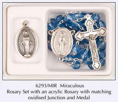 Rozenkrans Maria Wonderdadige met medaille (6293/mir)