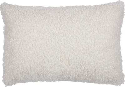 groot kussen teddy krul wit 40x60cm