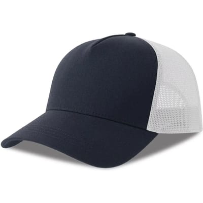 Atlantis Headwear Rapper Cotton-S Cap AT535 - Navy/White - One size