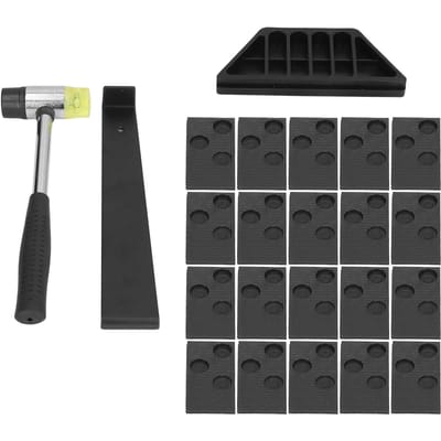 Kit d'Installation de Parquet Stratifié en Bois pour Maison DIY Outil de Pose de Parquet en Bois avec Espaceurs