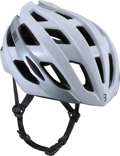 BBB Cycling Hawk Racefiets Helm - Large: 58-62 CM - Wielrenhelm - Fietshelm Volwassenen - Sporthelm - Glanzend Wit - Maat L - BHE-151
