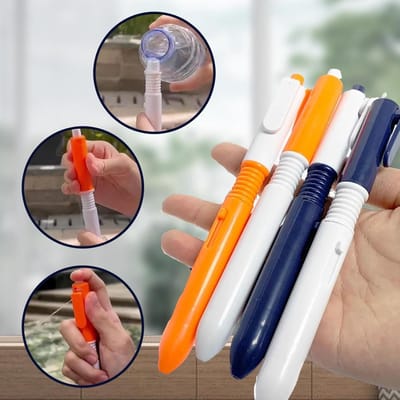 Water Spray Pen - Grappen Pen - Praktische Grappen - 2-in-1 Ontwerp - 4 Stuks - Assorti