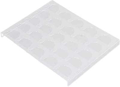 Dailygoods- Opberglade Ruimtebesparend - Koffiecapsulehouder voor 25 Capsules - Kunststof - Antikrasbasis - Compact Ontwerp - Eenvoudig in Gebruik - Capsulehouder