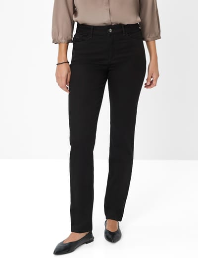 Brax Dames Broek  Style SHAKIRA BLACK, zwart, maat 48