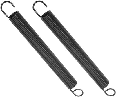 Verlengveren Grasmaaier - Trekveren Set - Gazon Onderhoud - Robuuste Metalen Constructie - 2 Stuks 215mm - Zwart