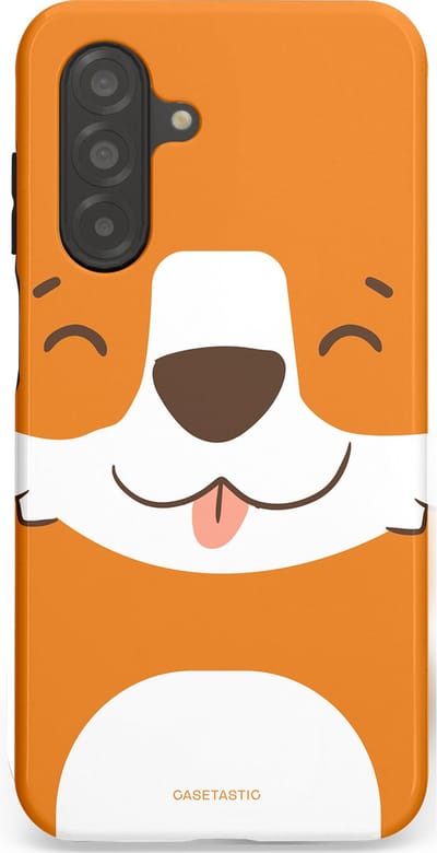 Casetastic hoesje geschikt voor Samsung Galaxy A26 - Dubbellaagse bescherming - Knuffelkopjes vos - Fashion Case - Oranje Wit