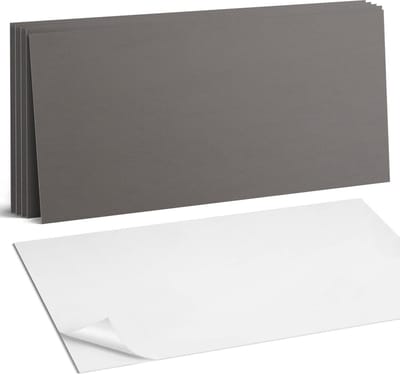Coloray Plaktegels - Grijs Wandtegel Zelfklevend - 60 cm x 30 cm - Grijs Plaktegels - 6 stuks - Rechthoek PVC Tegels - Plaktegels Keuken - Zelfklevende Vloertegels Badkamer - Vinyl Tegels Zelfklevend - Zelfklevende Wandtegels