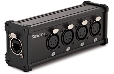 SubZero 4-kanalen 5-pins DMX-kabel netwerkverlenger