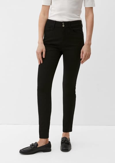 s.Oliver BLACK LABEL - Broek - Maat W34 x L32 - Vrouwen - ZWART - voering