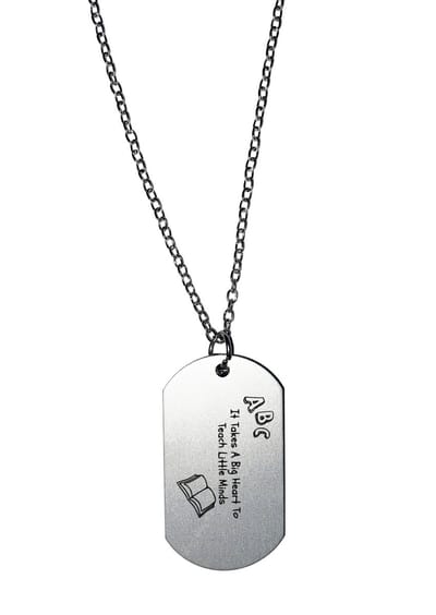 Akyol - it takes a big heart to teach little minds ketting - Vriend/vriendin - leraar - leuk kado voor je vrienden om te geven