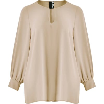 Blouse met lange mouwen van chiffon voor dames Mat Fashion