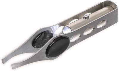 LED Pincet - Precisie Tang - Modelbouw Werk - Verlicht Werkgebied - 100 mm Lengte - Zilver
