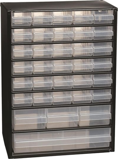 Raaco Metalen Ladekast - 34 lades - Incl. 10 tussenschotten - 150 x 306 x 420 mm