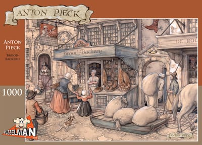 Puzzelman legpuzzel Anton Pieck Brood Backerij 1000 stukjes puzzel.