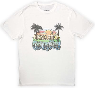 Nickelback - Get Rollin' Sunset Heren T-shirt - XL - Wit