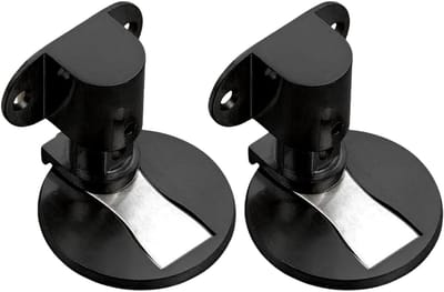 Dailygoods- Deurstoppers 2 Stuks - Verstelbare Deurstopper - Magnetische Deurstopper - Roestvrij Stalen Deurstopper - Inclusief Schroeven en Plakband - Duurzaam Materiaal - Deurbuffer