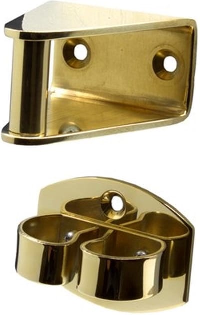 Deurvastzetter - Deurklem - 70mm - Messing gepolijst - S&B - 253001.4