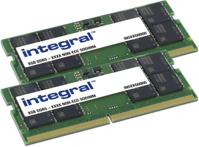 Integral IN5V8GNHWBXK2 geheugenmodule 16 GB 2 x 8 GB DDR5 262-pin SO-DIMM