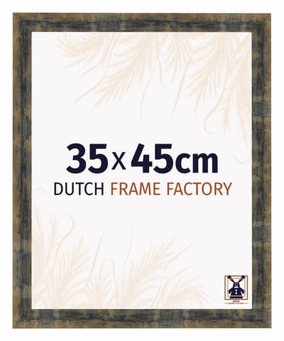 Fotolijst 35x45 cm - MDF - Blauw Goud Gemeleerd - Praag