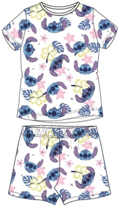 Disney Lilo en Stitch Pyjamaset Wit Maat 98