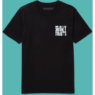 Monopoly Mo Money T-Shirt - Black - S - Zwart