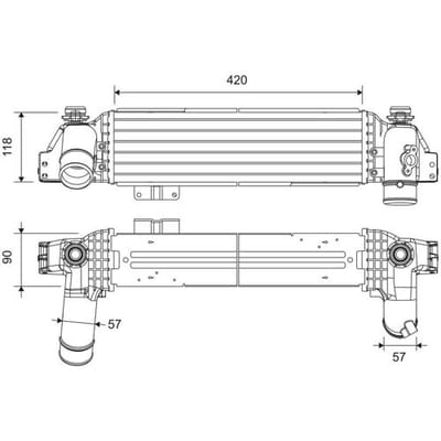 Intercooler VALEO 822946