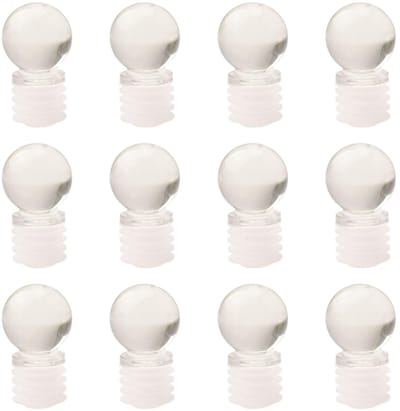 Dailygoods- Wijnfles Stopper Kristal - 12 Stuks - Luchtdicht - Siliconen Seal - Glazen Fles - Herbruikbaar - Afdichtend Effect - Flessenstopper