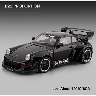 Schaal 1:22 Cobra 993 Automodel Speelgoed Metalen Carrosserie Kunststof Chassis Superauto Deuren Openen Geluid Licht Modellen Verzameling Ornamenten