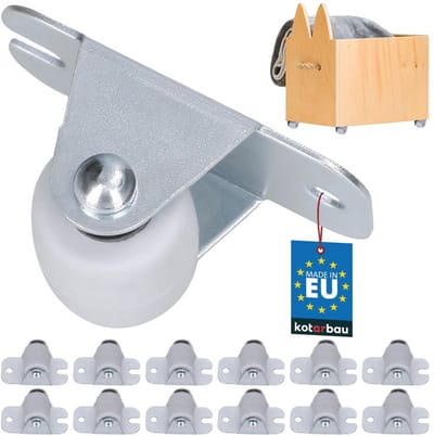 Universele Transportwielen met Rubber - 22 mm / 33 mm voor Alle Vloeren