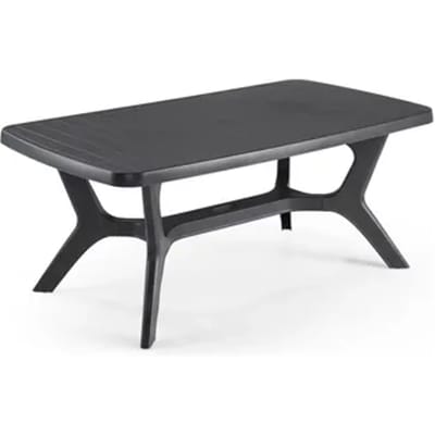Allibert Tuintafel Baltimore Kunsthars Grafiet 177x100cm