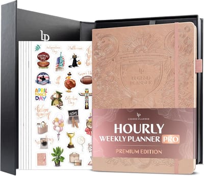Grote Ongedateerde Planningsplanner A4 - Tijdmanagement en Organisatie voor Dagelijks, Wekelijks en Maandelijks Beheer
