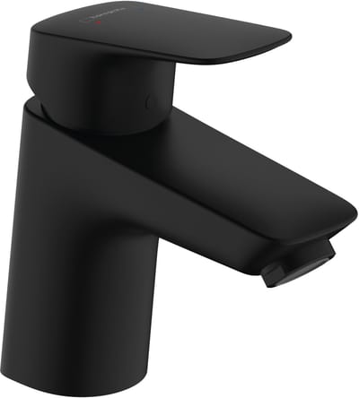 Hansgrohe Logis Wastafelkraan - 70 - met afvoerplug - zonder coolstart - mat zwart
