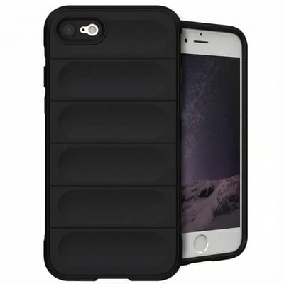 imoshion Hoesje - Geschikt voor Apple iPhone SE (2022) / SE (2020) / 8 / 7 - EasyGrip Backcover - Zwart