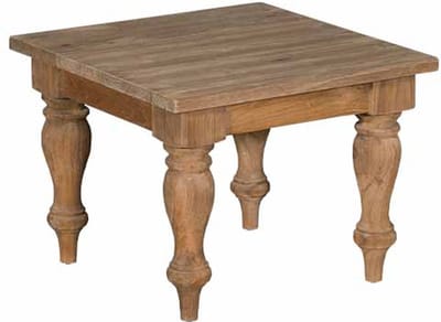 Tower Living Bologna Bijzettafel vierkant teakhout 60x60x45 cm - Naturel