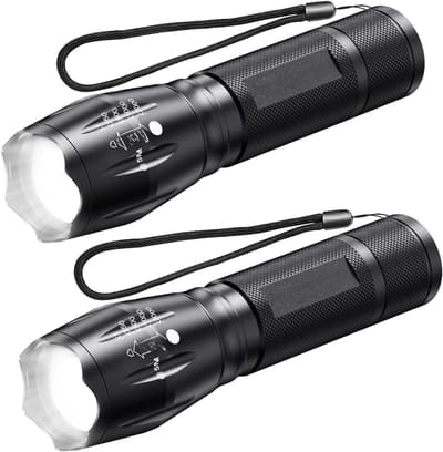 REN® Zaklamp opwindbaar - Zaklamp - Zaklampen - Zwart - 14cm x 4cm x 4cm
