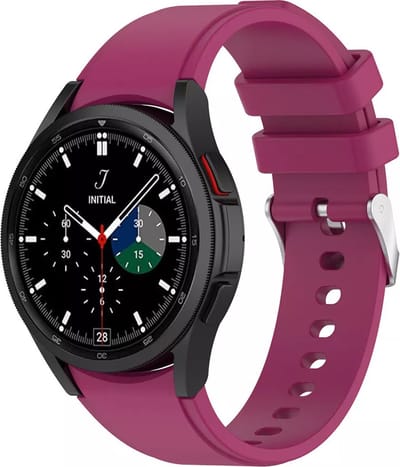 Strap-it Siliconen bandje 'perfect fit' - geschikt voor Samsung Galaxy Watch 7 - 40 & 44mm / Watch 6 (Classic) / Watch 5 (Pro) / Watch 4 (Classic) / Watch FE - rosé rood