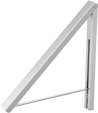 Dailygoods- Vouwen Hanger Ruimtebesparend - Intrekbare Muur Houder - Kledinghanger Antislip - Ideaal voor Kleine Ruimtes - Tot 27 kg Belastbaar - Eenvoudig Opvouwbaar - Muurhanger